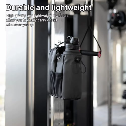 Magnetic Gym Bag Large Capacity Magnetic Carrier Bag with Phone Pocket Portable Gym Water Bottle Pouch Gym Accessories Organizer