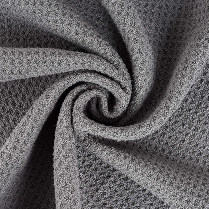 Tri-Fold Golf Towel | 16" X 24" | Premium Microfiber Fabric | Waffle Pattern | with Heavy Duty Carabiner Clip | for Men and Women (Dark Gray)