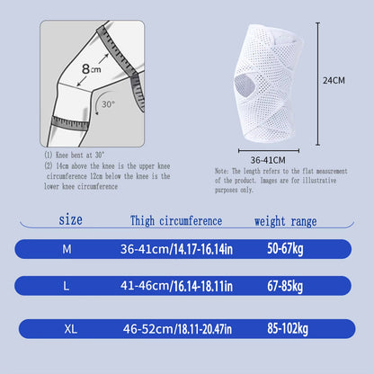 Muqinush Sports Knee Pad with Adjustable Breathable Side Support Meniscus Knee Pad for Sports Running Basketball Fitness Daily