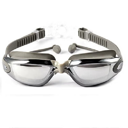 Electroplating Swimming Glasses Myopia Swimming Pool and Professional Waterproof Earplug Swimming Water Formula Glasses Diving