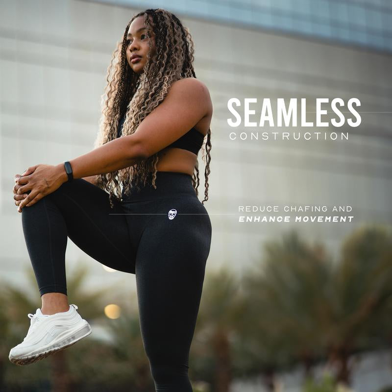 Gymreapers Infinity Seamless Workout Gym Leggings Ultra Comfortable Moisture Wicking Four Way Stretch Fit Back Scrunch Leggings for Women Activewear Skinny Yoga Bottoms High Waist