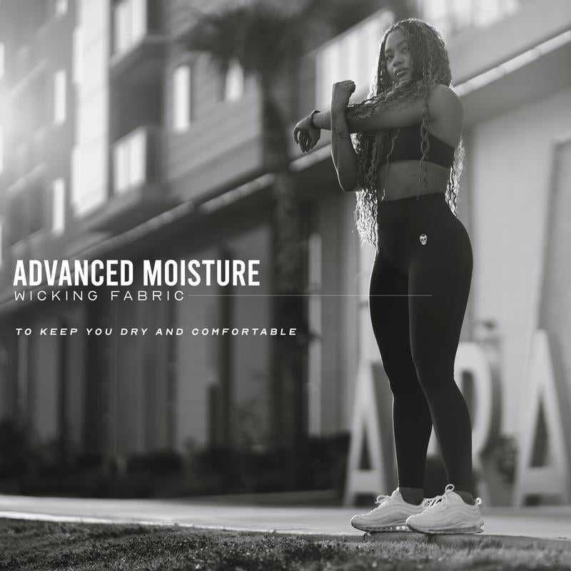 Gymreapers Infinity Seamless Workout Gym Leggings Ultra Comfortable Moisture Wicking Four Way Stretch Fit Back Scrunch Leggings for Women Activewear Skinny Yoga Bottoms High Waist